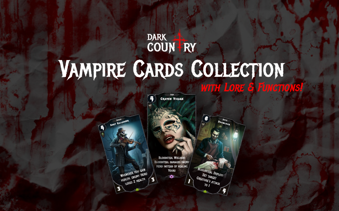 Dark Country Vampire Cards Collection: Volume III.