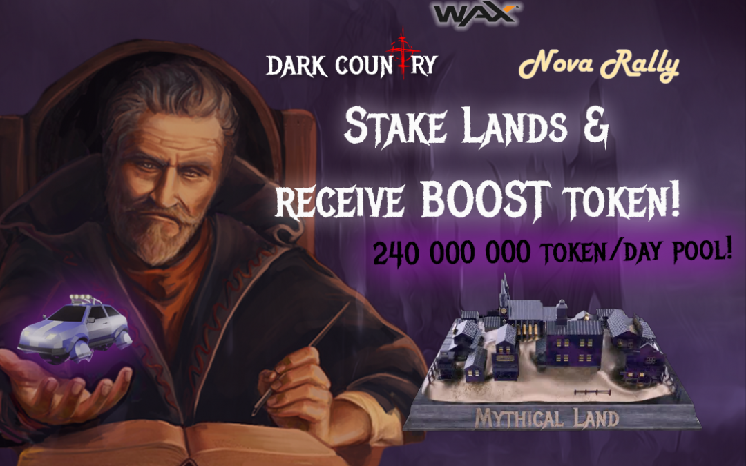 DC & NR Collab: WAX Lands Staking for BOOST token GO!