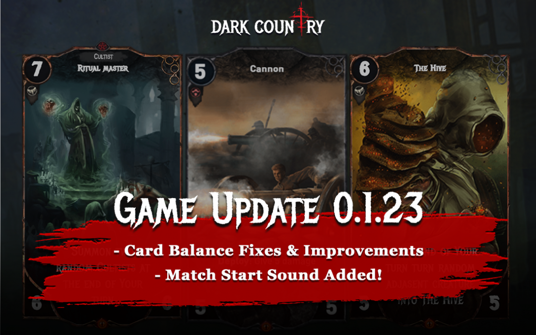 Dark Country Game Update 0.1.23